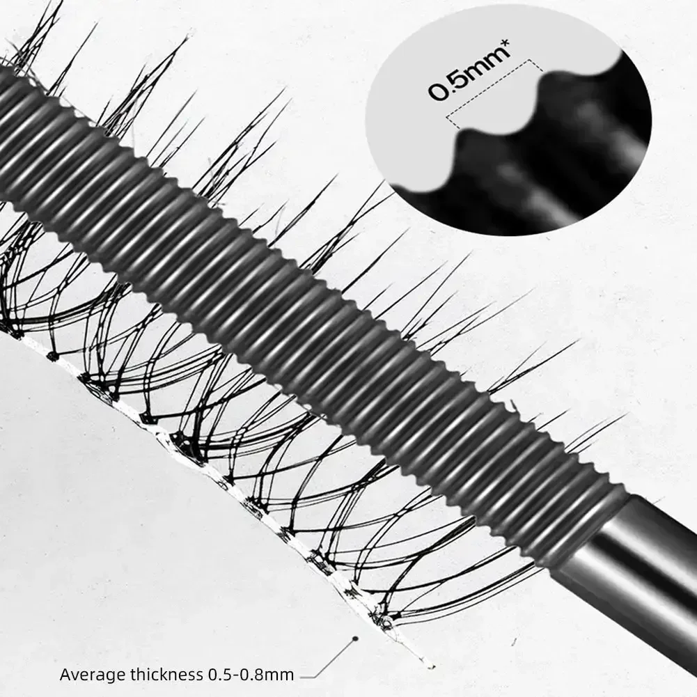 Small Steel Tube Mascara Black Thick Curling Eyelash Extensions Waterproof Long-lasting 4D Eye Lengthening Fast Dry Eyes Makeup
