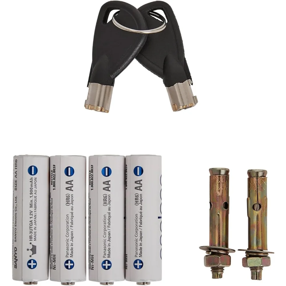 Caja fuerte de seguridad electrónica con entrada de teclado y retorno de claves manuales: guardar objetos de valor, documentos y artículos personales para el hogar