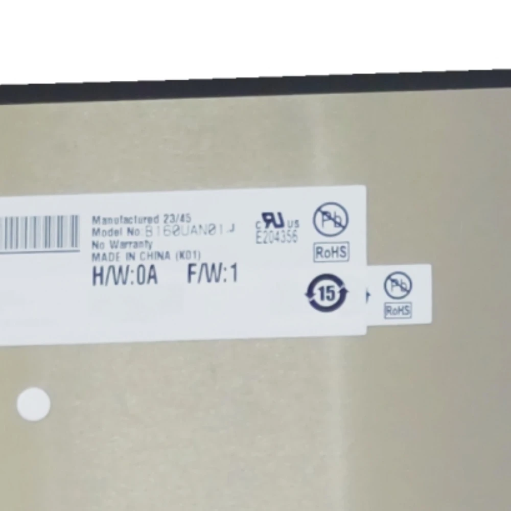 

B160UAN01.J 1920X1200 IPS 16.0 inch laptop LCD screen display panel matrix 165HZ