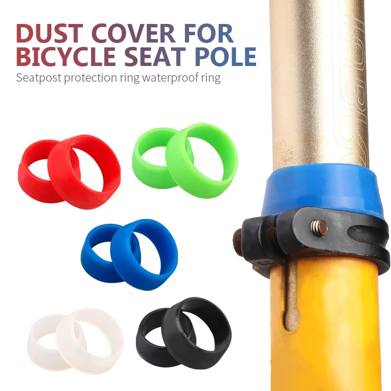 Post Rubber Ring Practicality Universal Bike Accessories Mountain Bicycle Dust Cover Silicone Bike Seatpost Protective Cycling