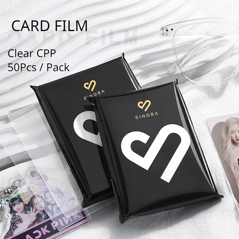 

50pcs Korea Card Sleeves Clear Acid free-No CPP HARD 3 Inch Photocard Holographic Protector Film fit Kpop Album Binder