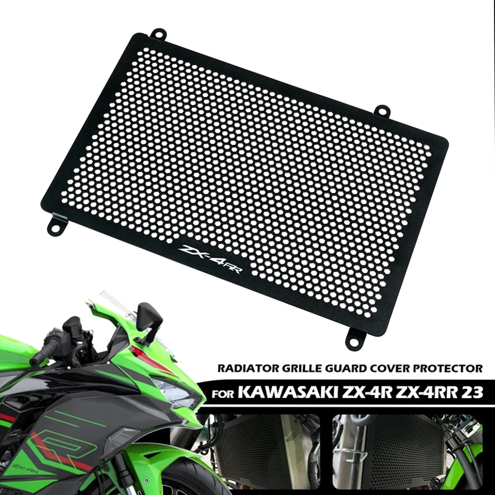 ZX4RR ZX4R SE Motorcycle Accessories Radiator Grille Guard Protector Cover For KAWASAKI ZX-4R ZX-4RR 2023 Aluminium Alloy Parts