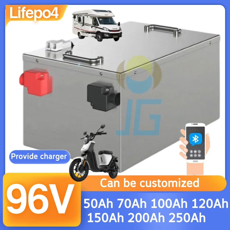 

BMS 32S 96V 50Ah 70Ah 100Ah 120Ah 150Ah 200Ah 250Ah Lifepo4 Аккумулятор для экскурсионного автомобиля 5KW Van AGV Golf Cart Tour Bus