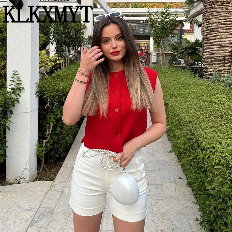 Vintage Sleeveless Vest Women Fashion Loose Vests Coat Female Tank Outerwear Casual Ladies Basic Streetwear Waistcoat Tops