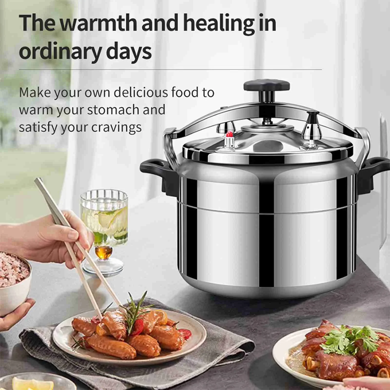 YYHC-Aluminum alloy pressure cookers compatible with domestic pressure cookers