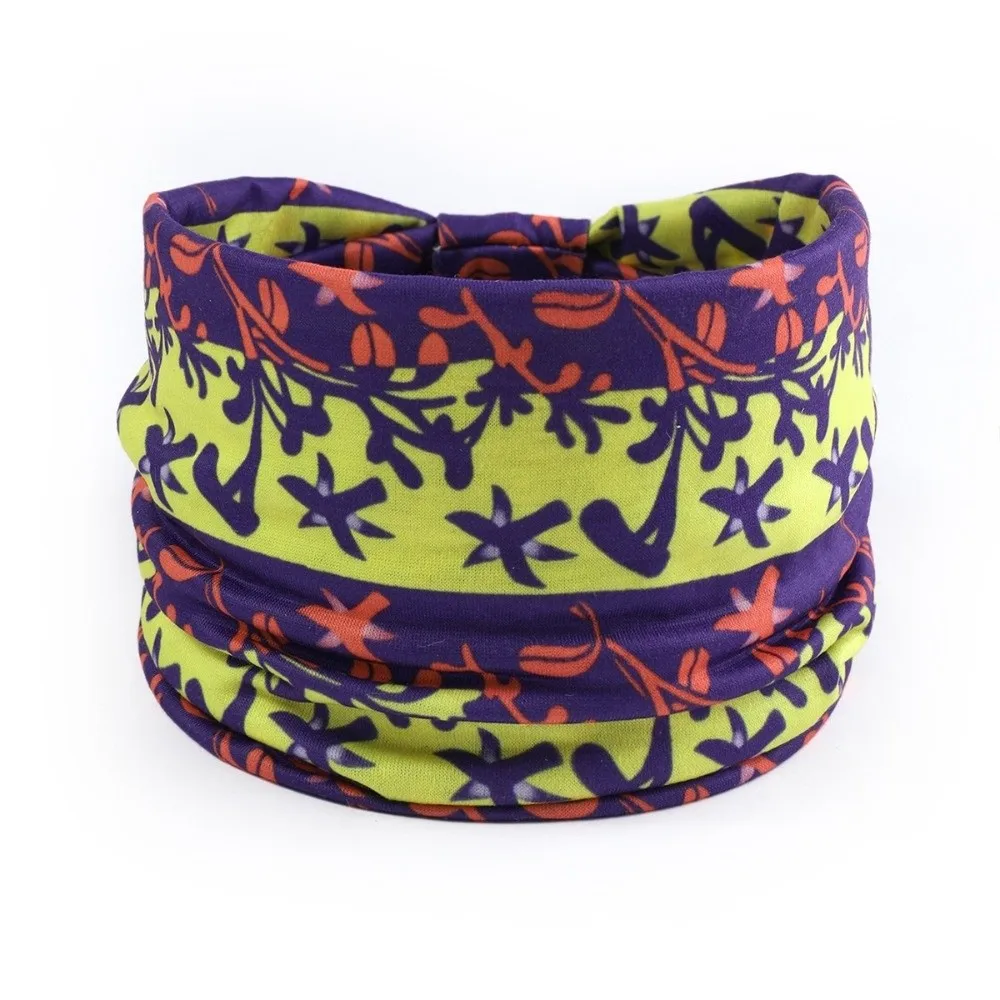 Fashion Bohemian Butterfly Yoga Sport Headband Cotton Vintage Knot Turban Elastic Wide Brim Soft Bandana