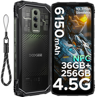 DOOGEE Blade10 Ultra Energy Rugged Phone Gemini AI 10.7mm Ultra-thin 6150mAh Battery Android 15 Widevine L1 Smartphone NFC