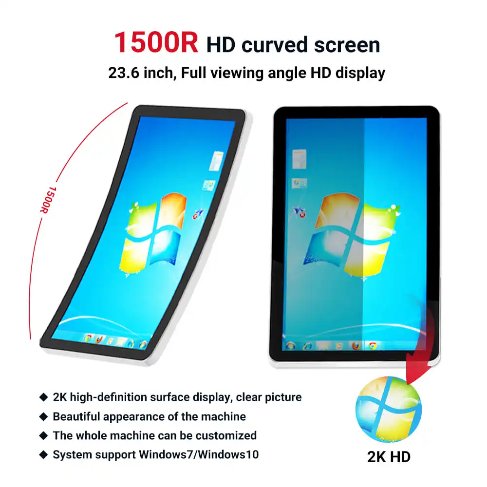 Freestanding 23.6/32 Inch Ticketing Kiosk Machine Self Service Terminal Ticket Touch Queue Kiosk