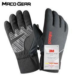 Guantes para deportes al aire libre para hombre y mujer, protectores de Manos suaves y cálidos, impermeables, resistentes al viento, con pantalla táctil de 3M, para invierno y esquí