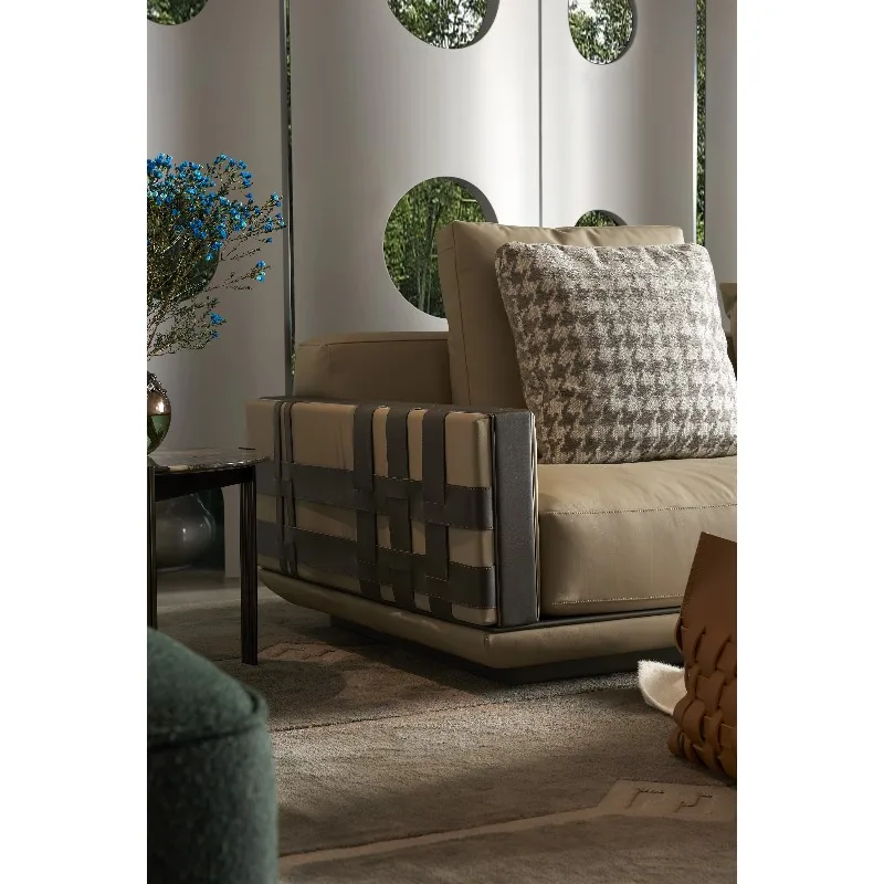 #Italian Minimalist Modular Sofa Custom Configurations Straight Large Corner to Fit Your Layout