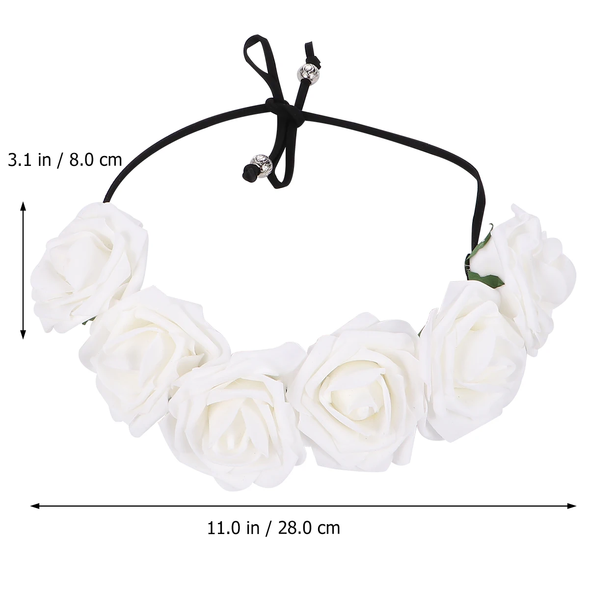 

Bead Hair Band Women Headdress Rose Headband Beads Wedding Accessories Hairband Bridesmaid