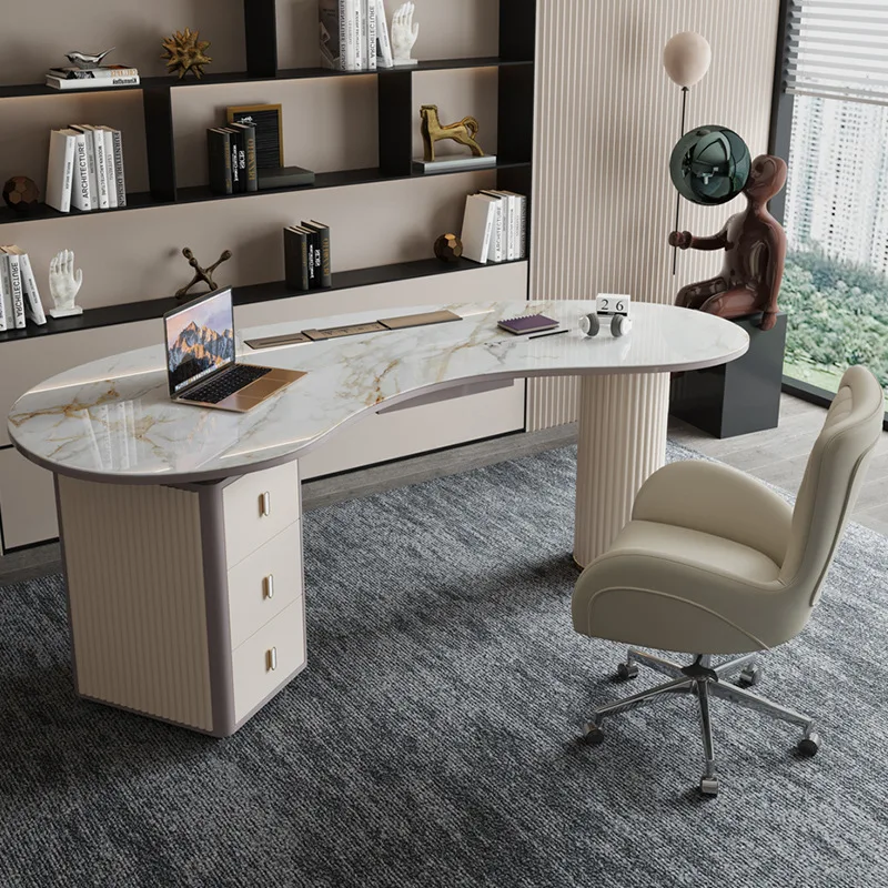 

Итальянские офисные столы для гостиной, минималистичная мебель, офисные столы для приема, простая мебель из искусственной доски, бюро MHBGZ