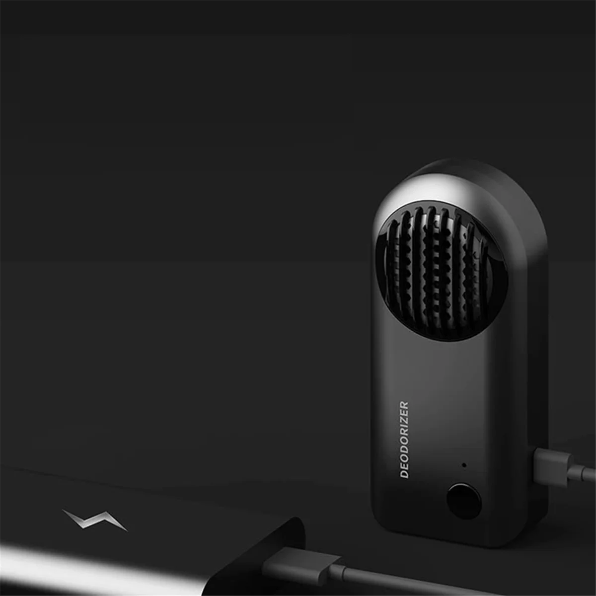 AB01 مزيل رائحة السيارة الإلكترونية الذكية المنزلية الثلاجة مزيل الرائحة تنقية الذكية USB مزيل الروائح الكريهة رمادي #2