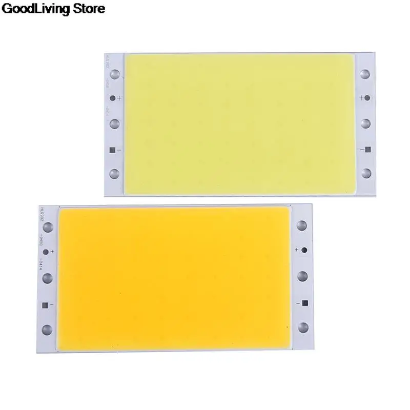 1PCS 12V COB LED Panel Light Ultra Bright Strip Lamp White 10W COB Module Board LED Lamp Warm White 94x50MM