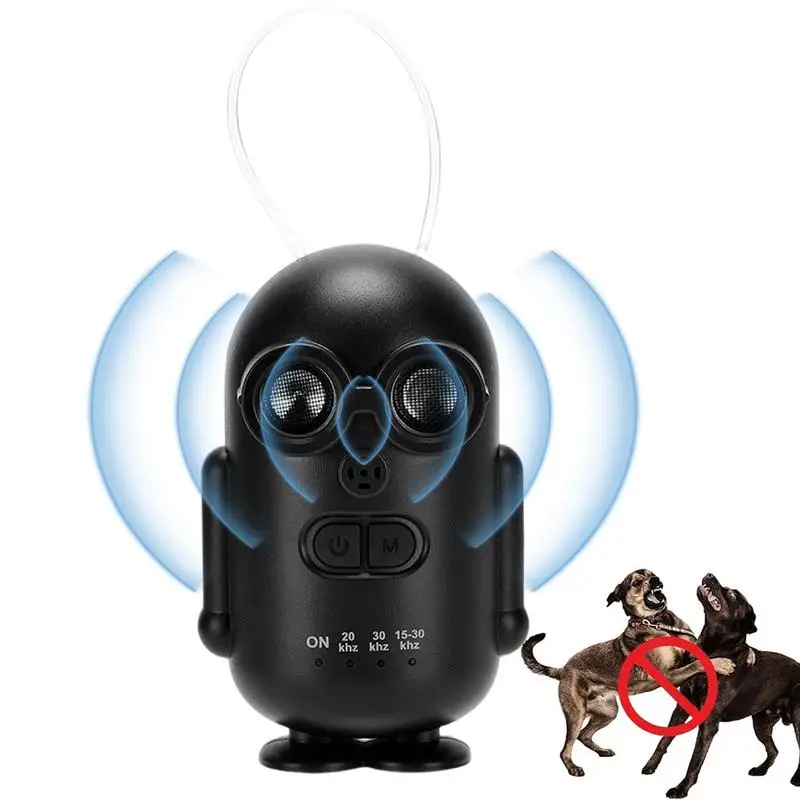 

Stop Dog Barking Device Ultrasonic Training Device Multifunctional Portable Waterproof Rechargeable Barking Silencer For