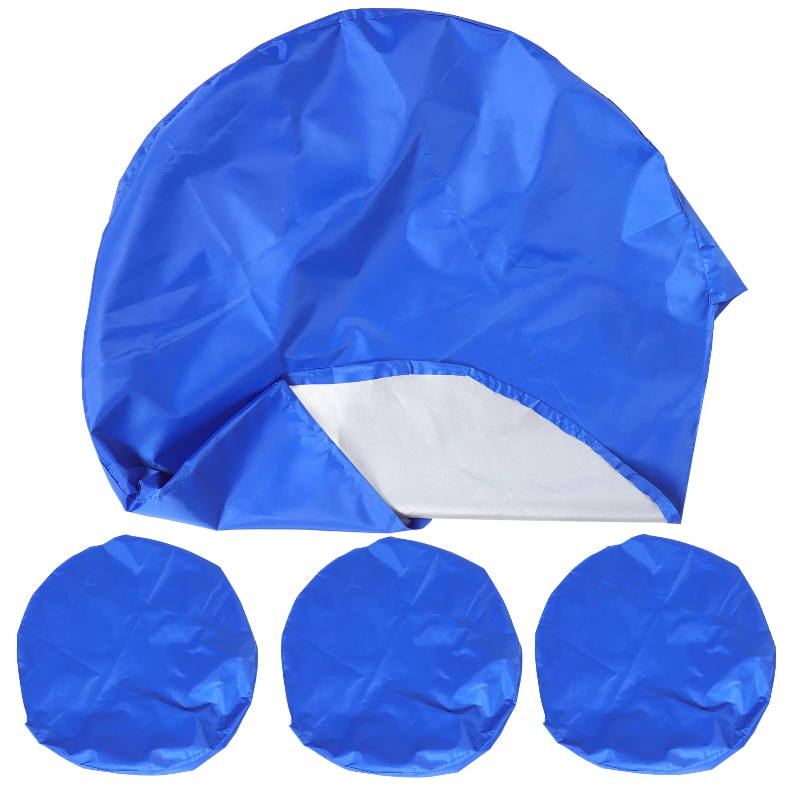 

4Pcs Tire Cover Durable Uv Protection Trailer Spare Wheel Shield Stylish Waterproof Outdoor Car Accessory