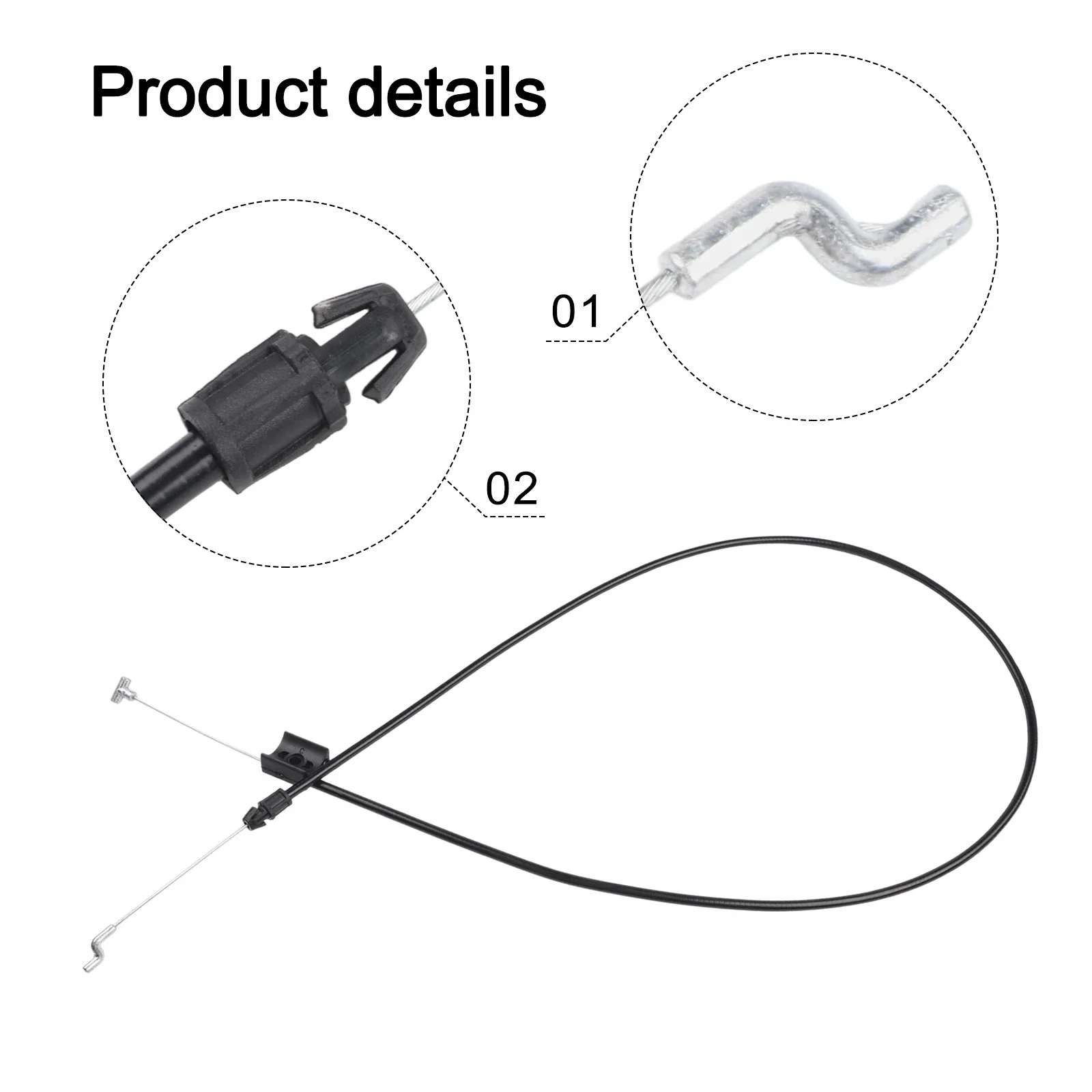 7034608YP Clutch Control Cable for Murray Lawn Equipment Drive Control Cable Offering Smooth Operation and Control