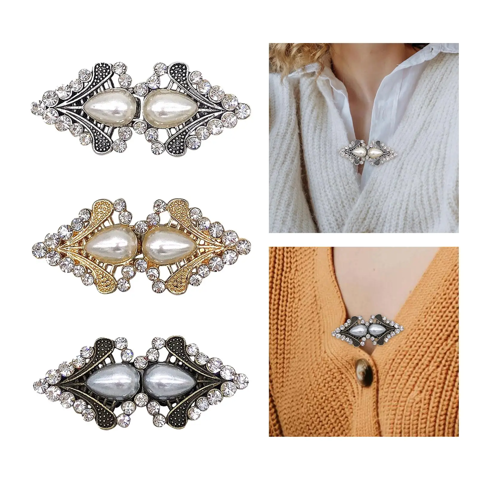 Sweater Clip Medieval Sweater Cardigan Collar Clip for Shirt Cape Cardigan