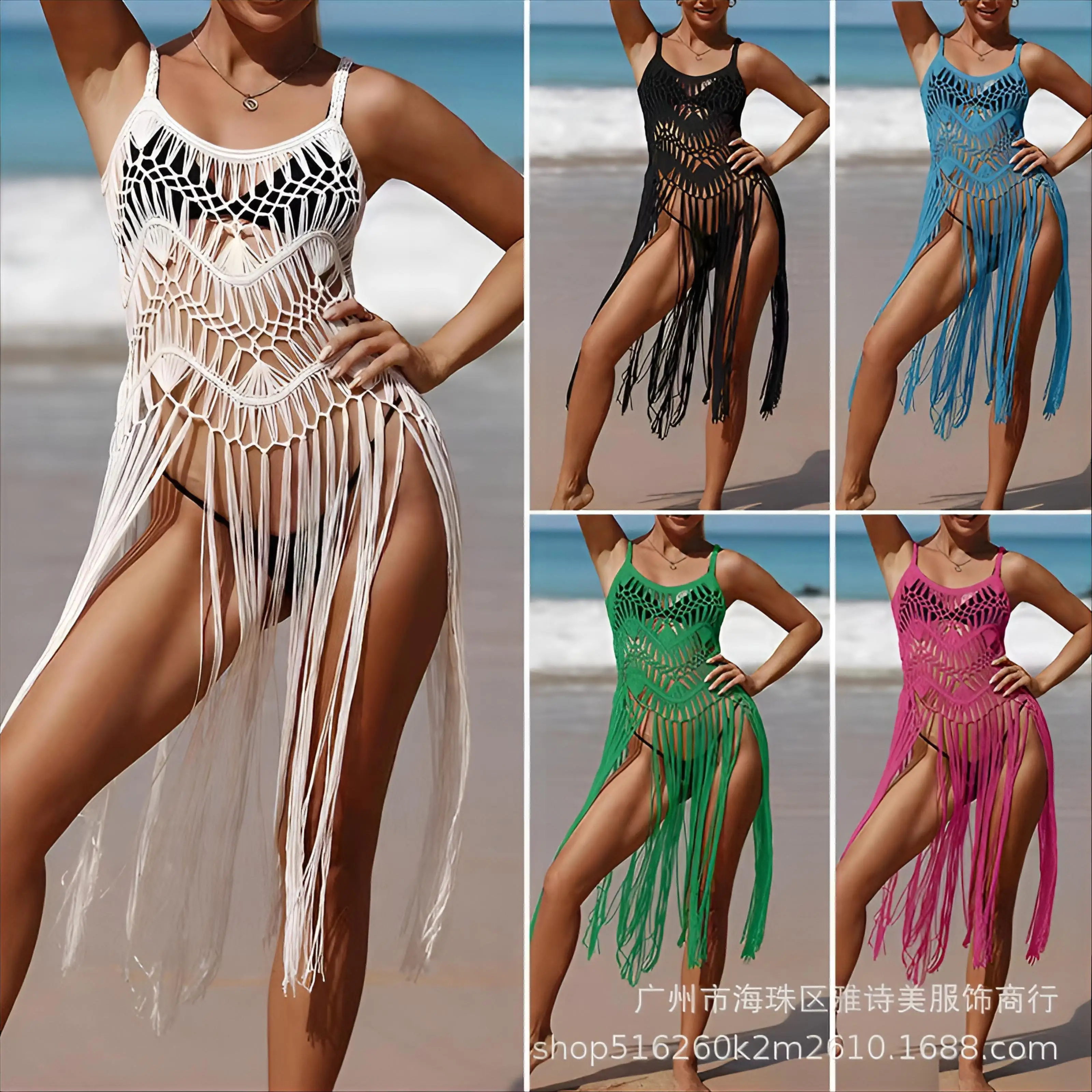 Cover Up Half Swimwear Women Retro Bandeau Sleeved Moomoo Plage Black Printed Silk Crochet Capes Fashionable Bright Semi Sheer