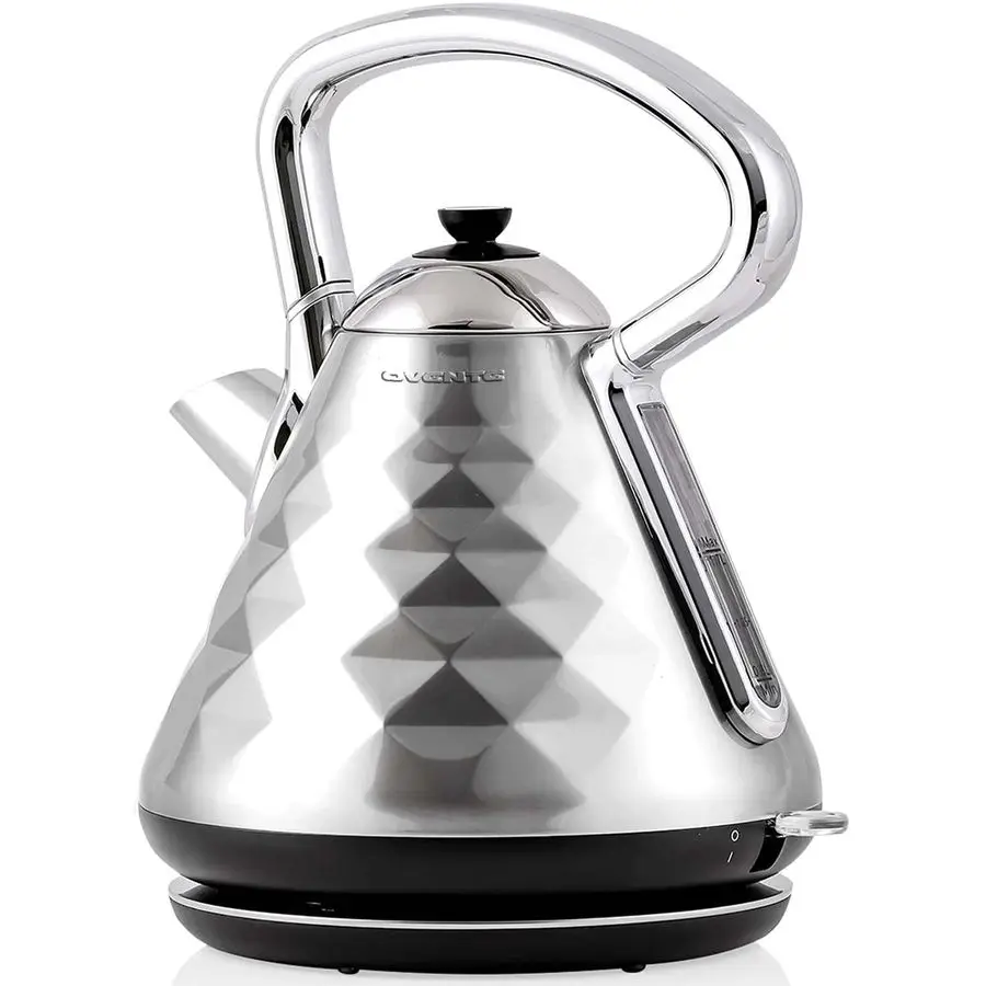 

Retro Electric Kettle, 1.7L Stainless Steel Tea Kettle, 1500W Fast Heating Hot Water Boiler with LED Indicator Light, Auto ShutO