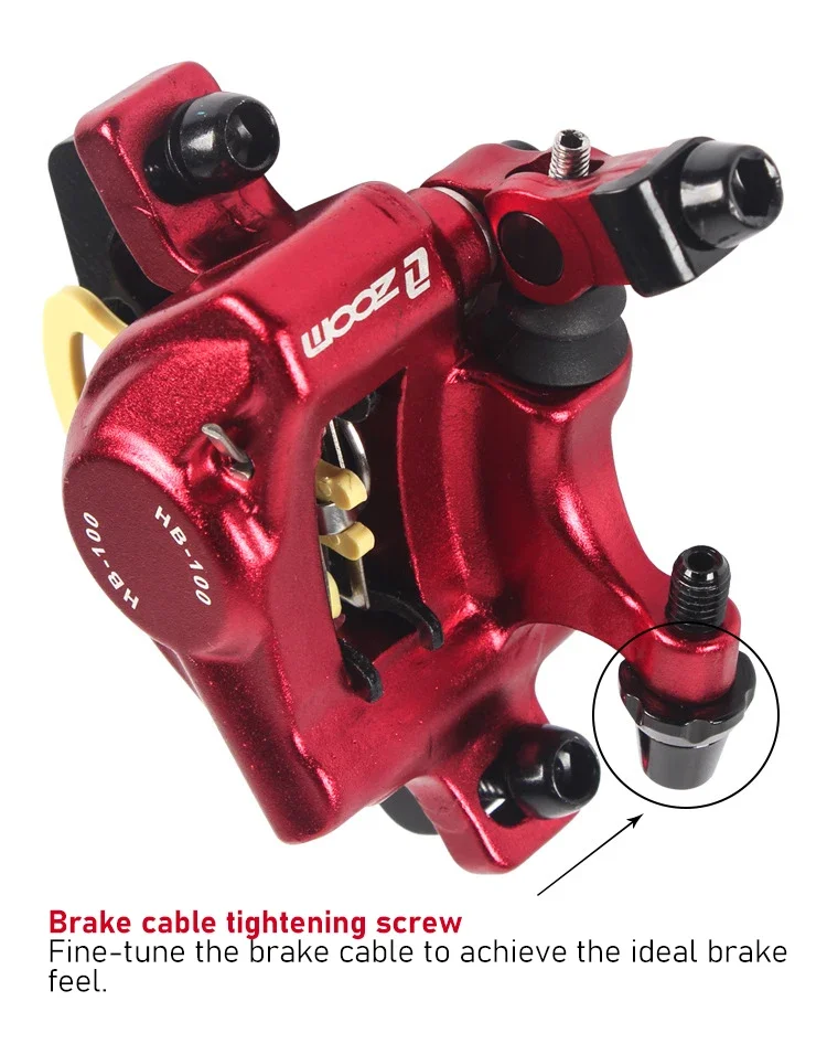 ZOOM XTECH HB100 MTB Ölscheibenbremse Hydraulische Scheibenbremse Bremszüge Bremssättel Vorne & Hinten G3 Rotorblätter 120/140/160/180MM MT200 M315 – Detail 4