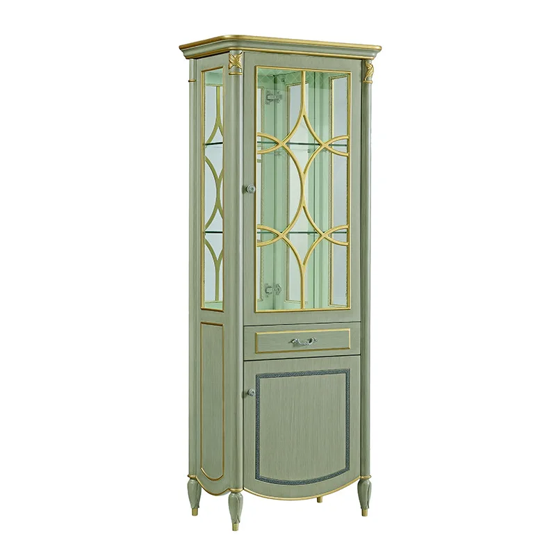 

French European 1.8m TV wine combination French glass single door wine cabinet floor cabinet furniture