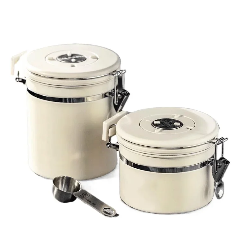 

Coffee bean storage tank, vacuum moisture-proof and insect-proof, easy to carry, exquisite sealed storage stainless steel tank