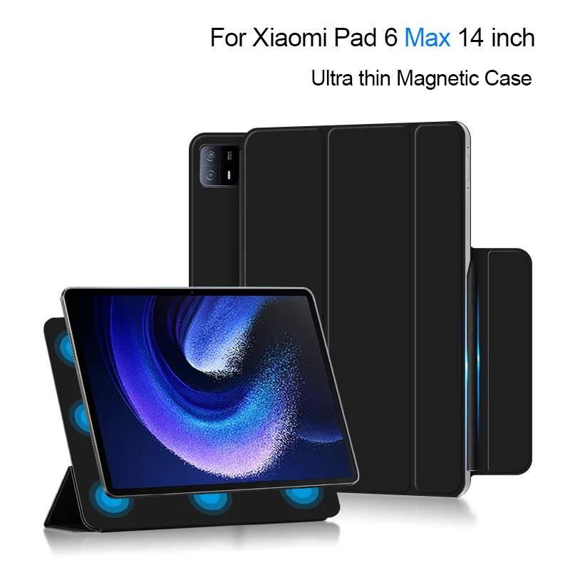 

Smart Case For Xiaomi Pad 6 Max 14 Inch 2023 Mi Pad 6 Max 14" Tablet Protective Case Strong Magnetic Adsorption Cover Shell