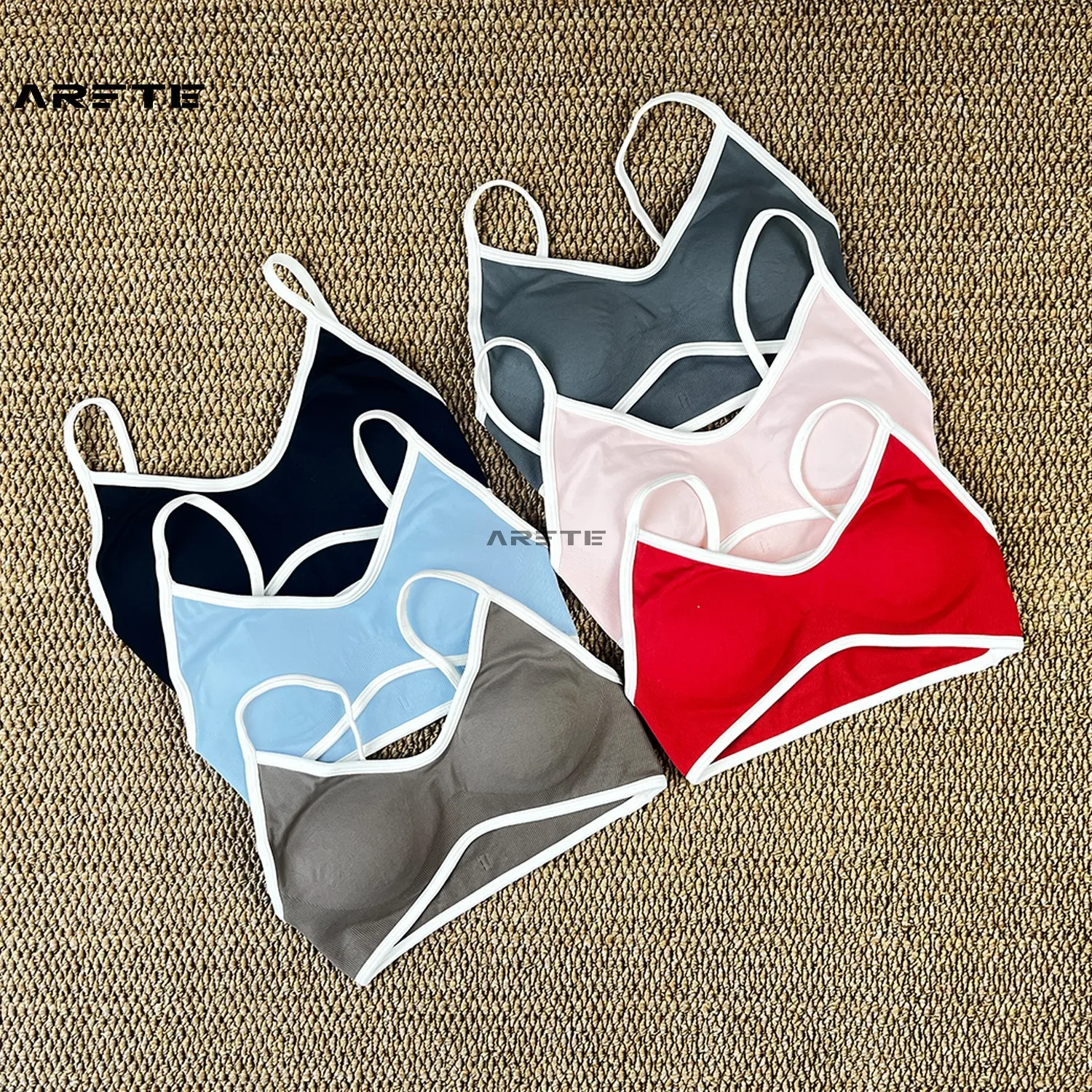 حمالة صدر رياضية لليوجا مقاومة للصدمات، حمالة صدر للياقة البدنية في الهواء الطلق، سترة بدون أكمام مضغوطة قابلة للتنفس