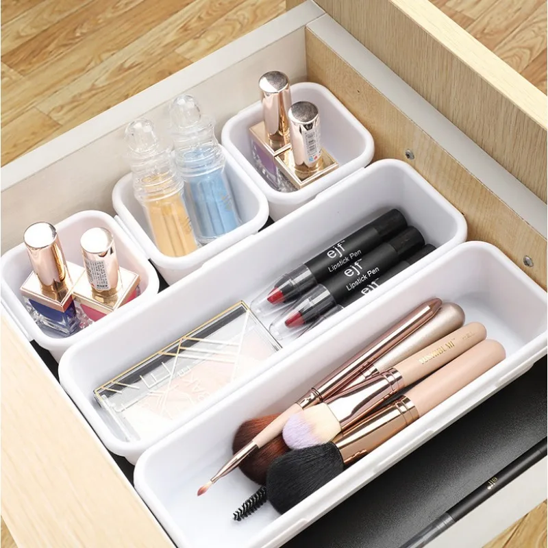 

8pcs Drawer Organizers Household Dustproof Desk Stationery Storage Box Women Makeup Organizer for Kitchen Bathroom Accessories