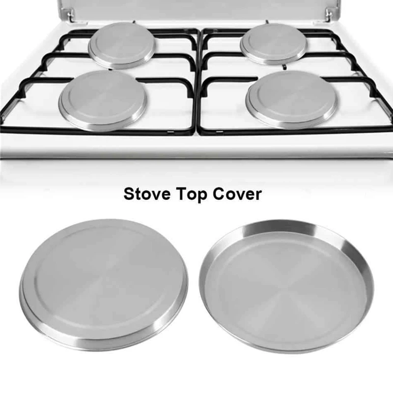 4Pcs Stainless Steel Hob Covers Stove Plate Top Cooker Protector Kit Set Utensils 17/21CM Kitchen Accessories-A23R - view 5