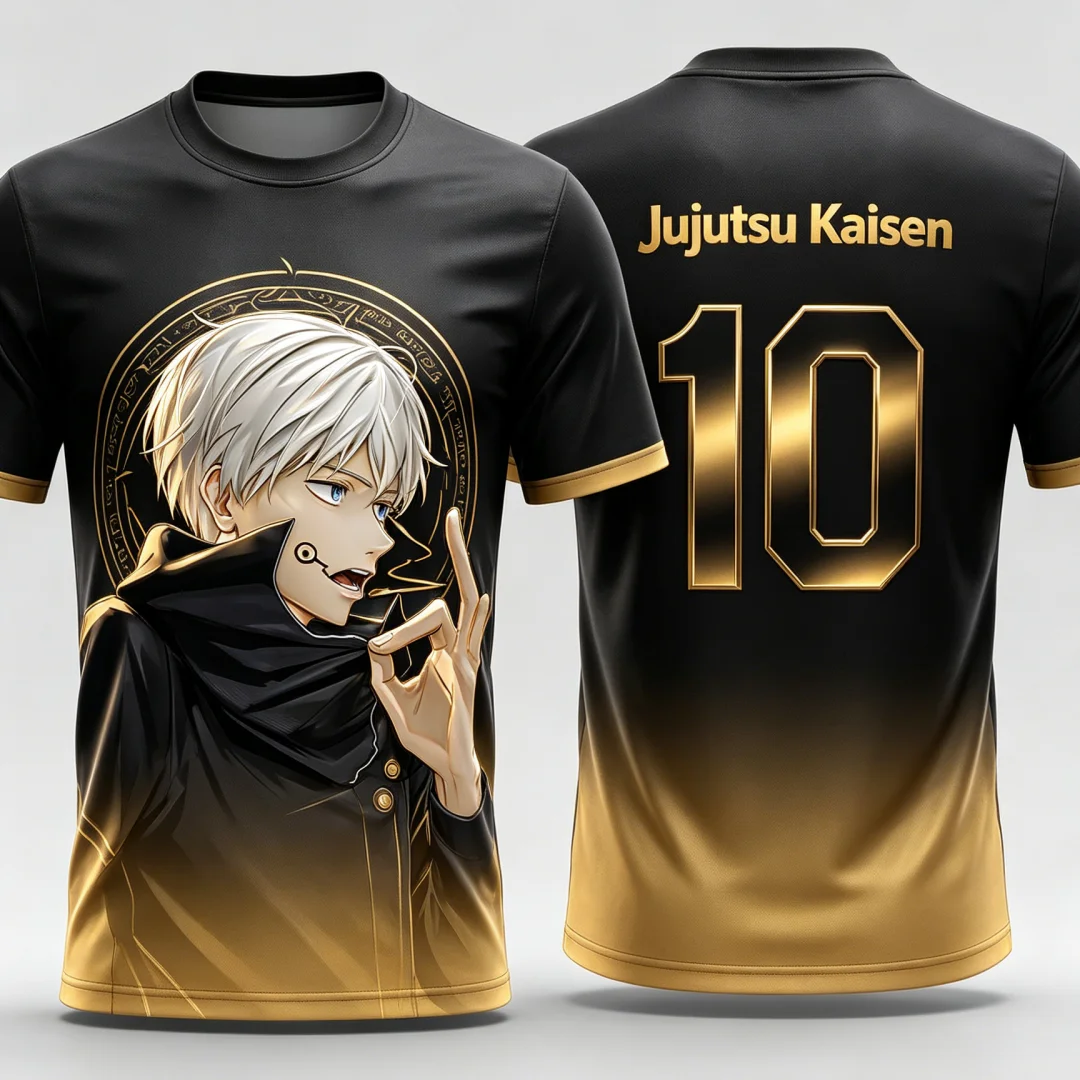Camiseta Jujutsu Kaisen Toge Inumaki 2026 para Hombre, con Estampado 3D Degradado, Estilo Anime, Casual, Manga Corta, Streetwear, Harajuku, Verano