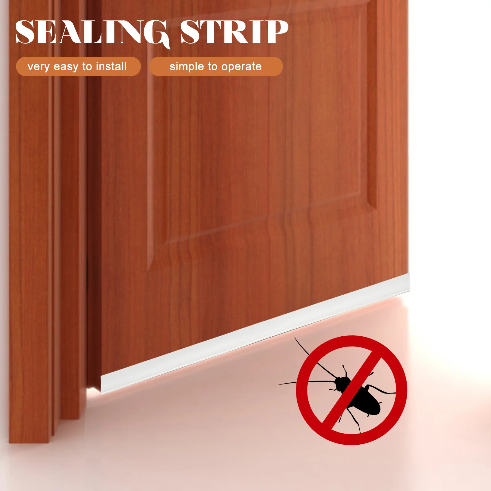 Creative Windproof Sealing Strip For Door Bottom Noise Blocker Multifunctional Dorm Home Use Soundproofing Seal Strip