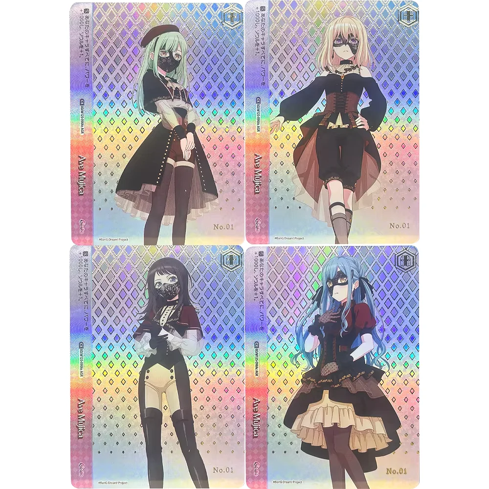 Weiss Schwarz Collection Cards Umiri Yahata Misumi Hatsune Wakaba Mutsumi High Quality DIY Self Made Game Anime Cards Gift Toy