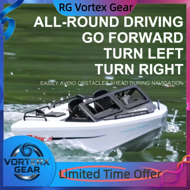 

Высокоскоростная бесщеточная турбореактивная лодка на радиоуправлении Vortex Gear, электрический гидроцикл, модель судна с дистанционным управлением, частота 2,4 ГГц, новый дизайн