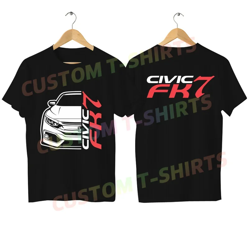 2024  Men T Shirt Casual Civic FK7 Osaka Kanjo Loop One Car T-shirt Graphic Oversized Breathable Comfortable Streetwear S-3XL