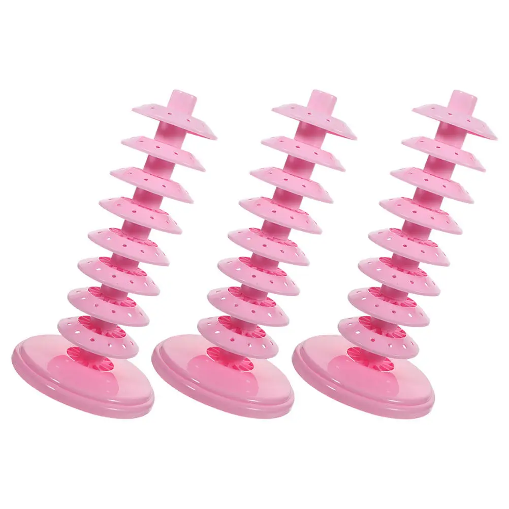 3Pcs Multi-Tier Lollipop Holder PP Material Desktop Party Display Rack Cake Pops Stand Wedding Decorative Candy Organizer