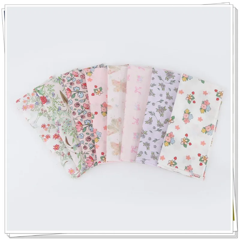 12 قطعة منديل مطبوع من القطن الخالص سلسلة قطن متناثرة دقيقة منشفة مربعة صغيرة قماش بينتو 45*45 سنتيمتر #4