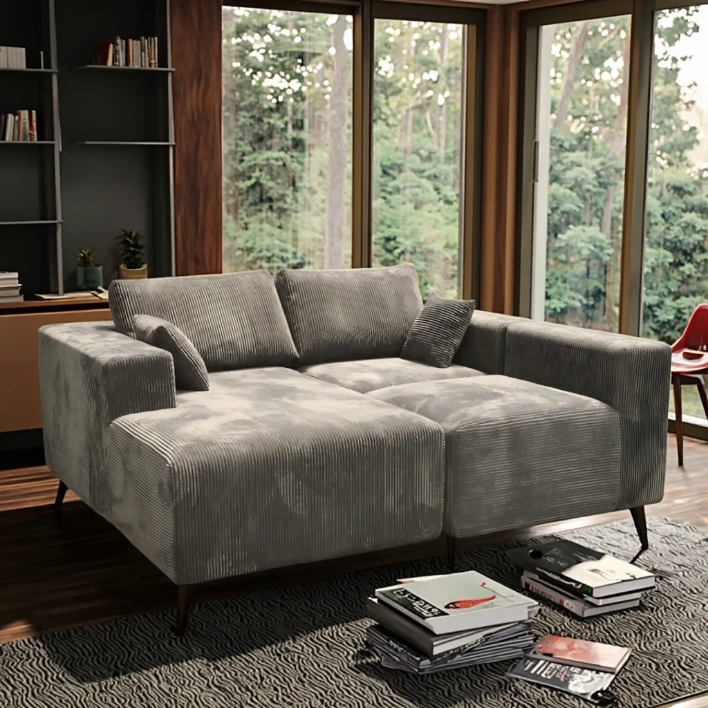Customizable I/L-Shape Modular Sectional Sofa Bed Various Colour Combinations for Living Room Compression Couch Fabric Hotels