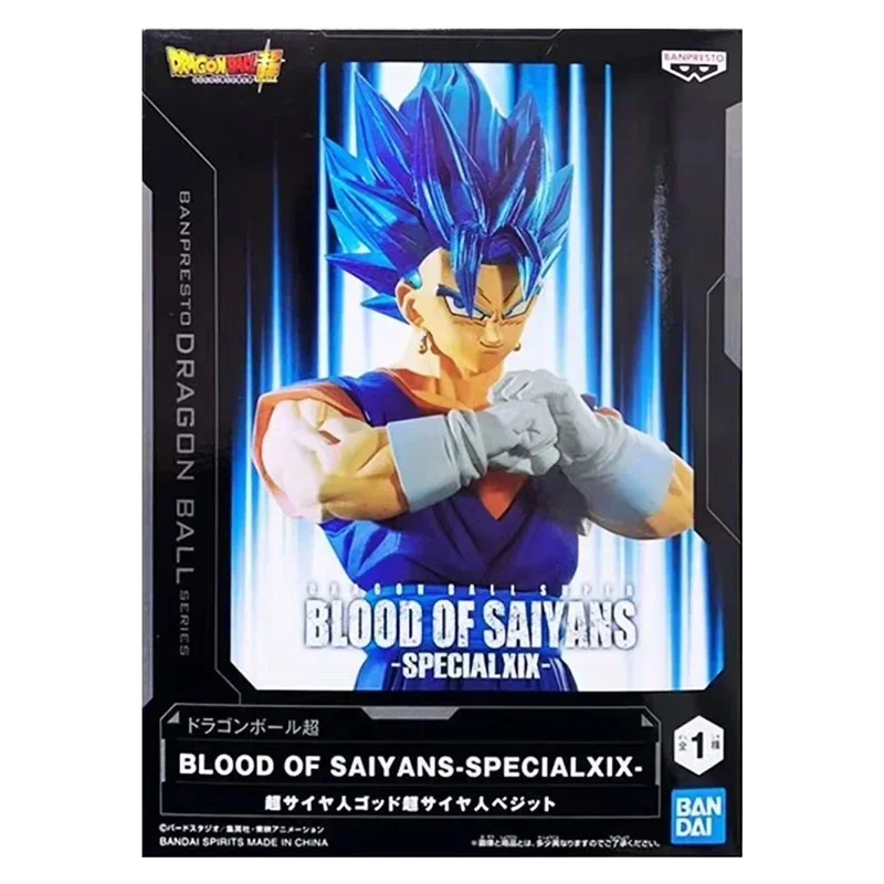 In Stock Bandai Banpresto Dragon Ball Super Blood of Saiyans Specialxix SSG Vegetto Anime Figure Model Toys Collectible Gifts