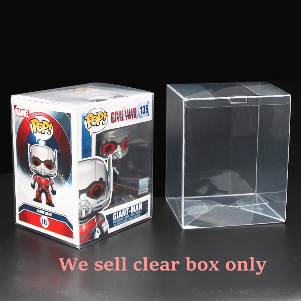 for 4inch high quality Transparent Clear box by hand for Funko pop series collection storage protective box