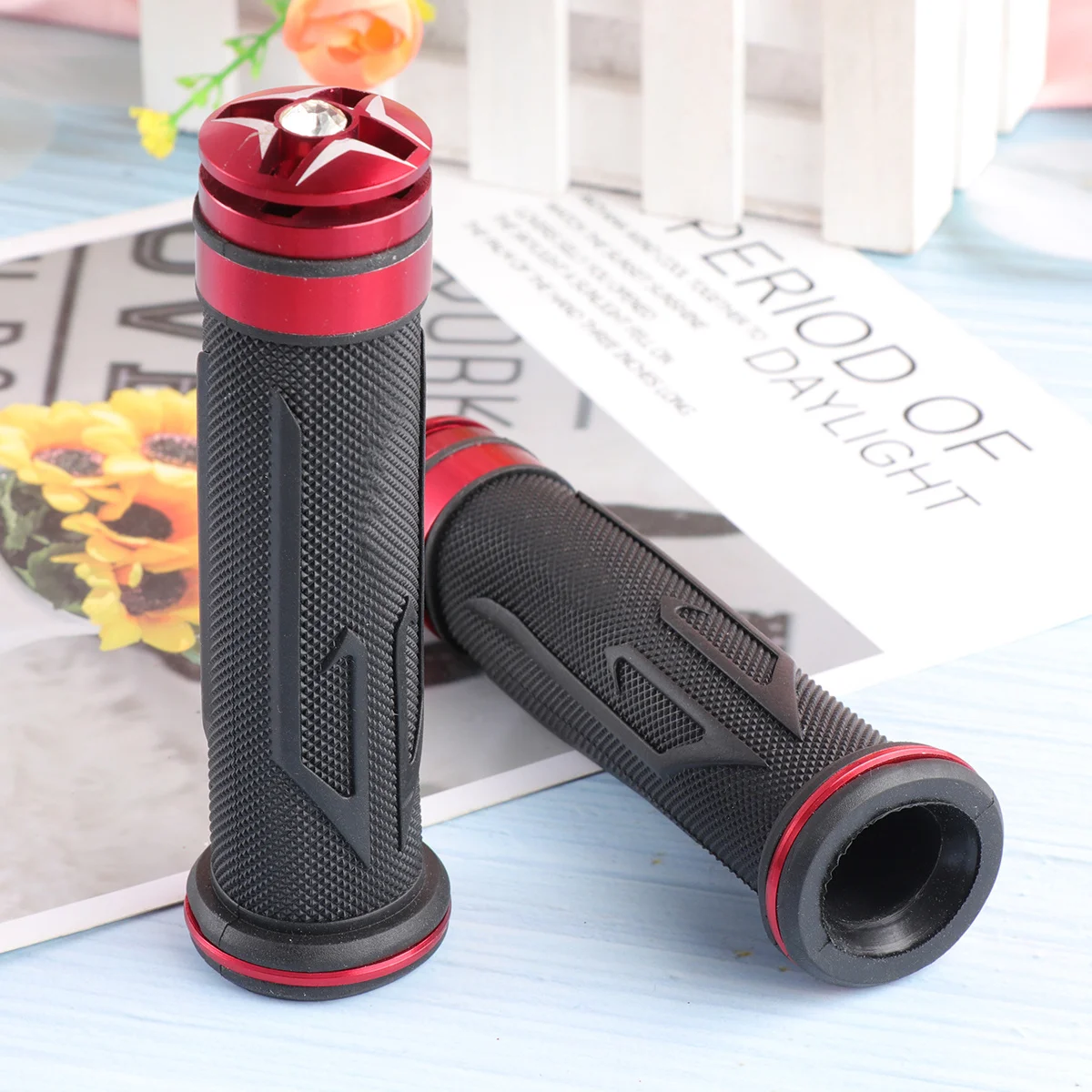 

Grips Motorcycle Handlebar Accessories 7/8" Replacement Aluminum Standard Upgrade