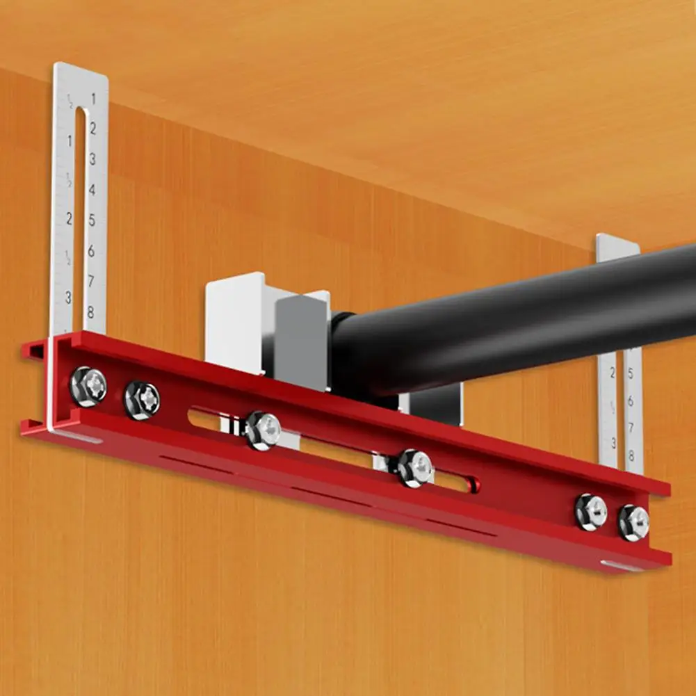Установка в шкафу Линейки для определения местоположения перфорации Подвесная фиксирующая линейка Столярная вешалка для гардероба Полотно направляющей Монтажный перфоратор T4m4