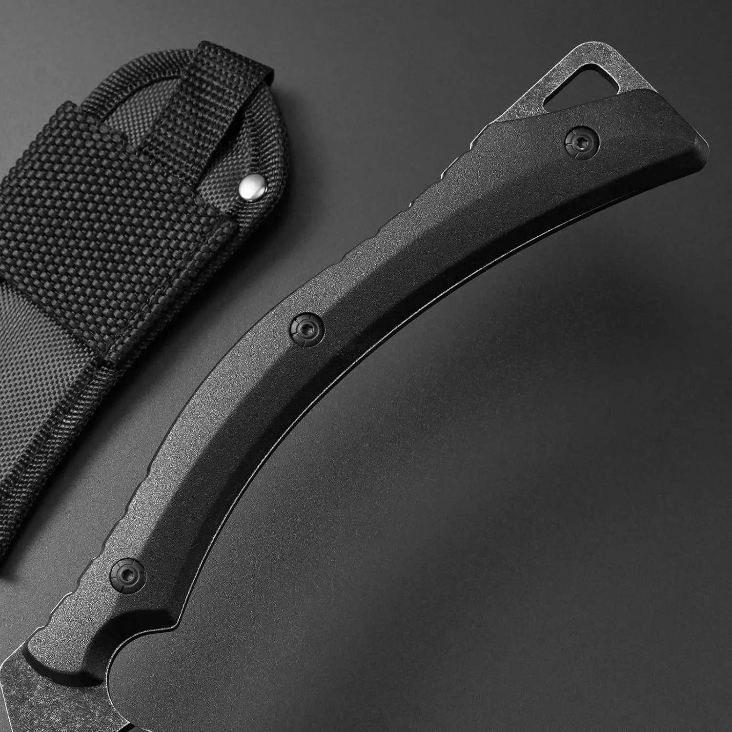 Hoz táctica multifuncional para jardín, conveniente para jardinería al aire libre, herramienta de deshierbe EDC Manual de alta calidad