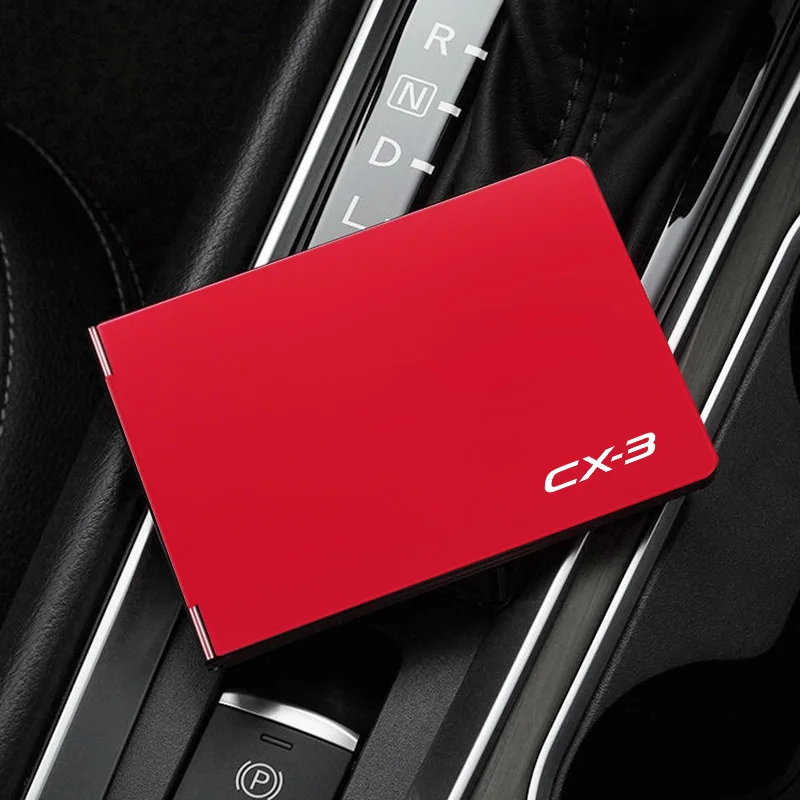 Car Driver'S License Cover Metal Key Card ID Bag For CX-3 CX30 Accessories Logo Carplay Seat Covers Key Cover Tuning 2024 2023