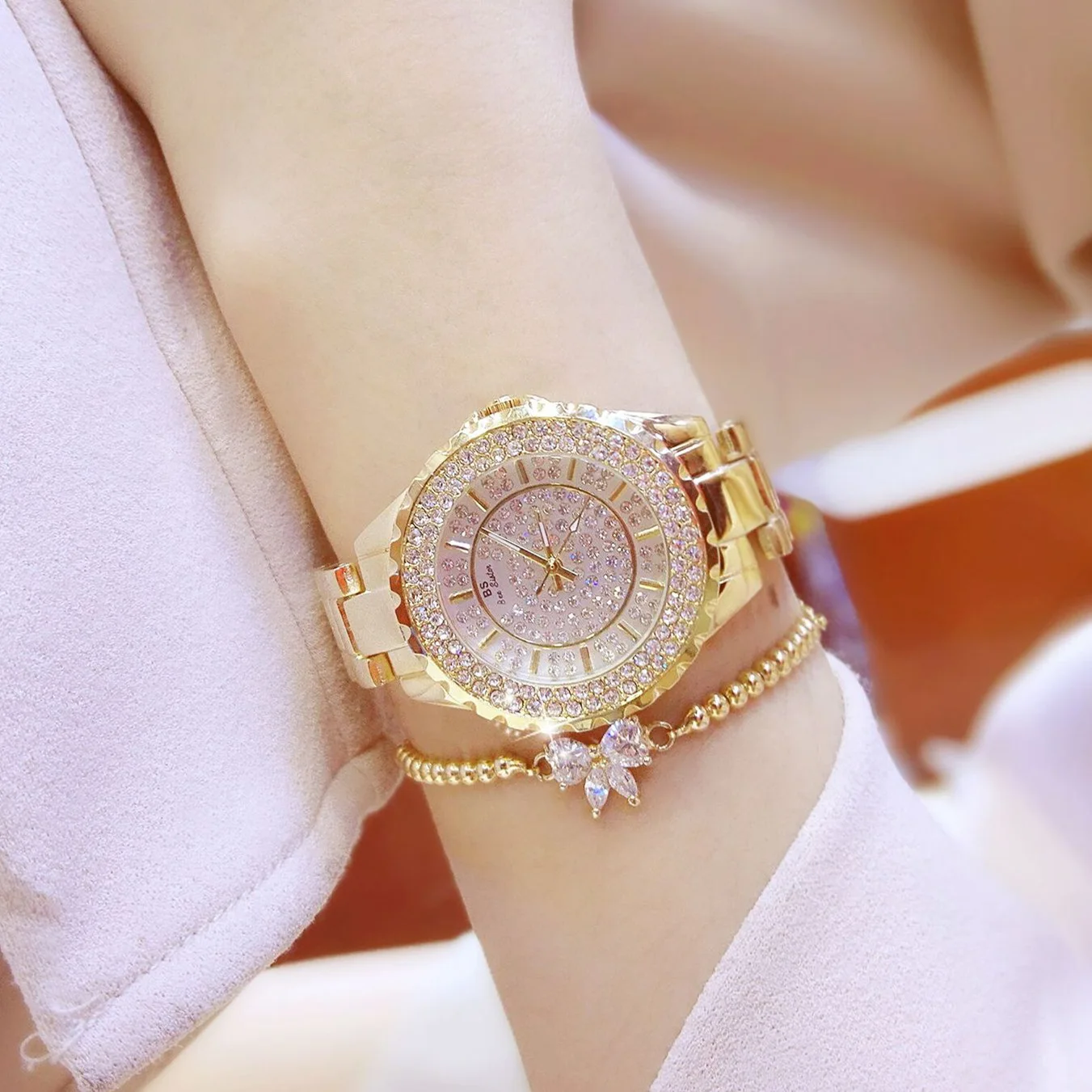 UTHAI V44 Watch For Women Light Luxury Popular jewelry Quality Diamond Waterproof Ladies Female Fashion Quartz Clock watches