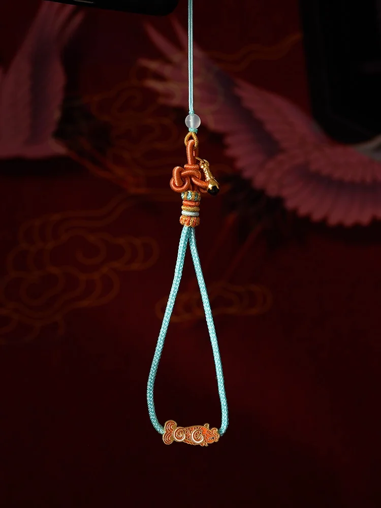 

Creative Gift Museum Fish Leaping over the Dragon Gate Wen Chang Knot Mobile Phone Lanyard Good Luck Blessing Student Gift