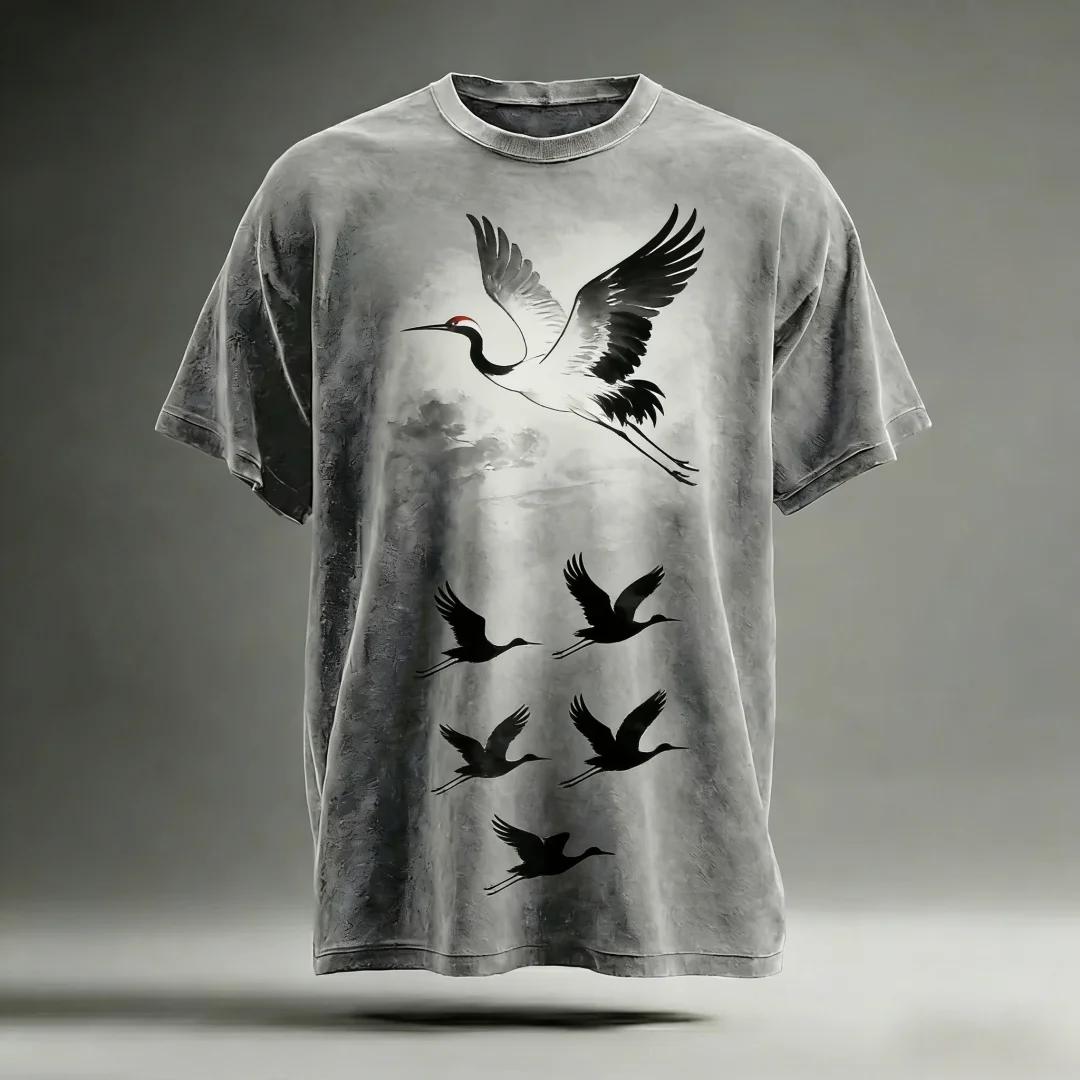 Summer Men's Fun Eagle Print T-Shirt Unique Casual Animal Bird Pattern T-Shirt Trendy Fashion Print Short-Sleeve Hot Item