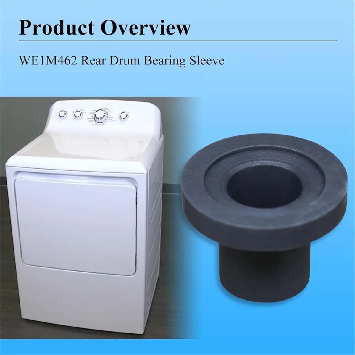 2set WE1M462 Rear Drum Bearing Sleeve&WE1M461 Retainer O-Ring,Replace AP2621911 for Dryer