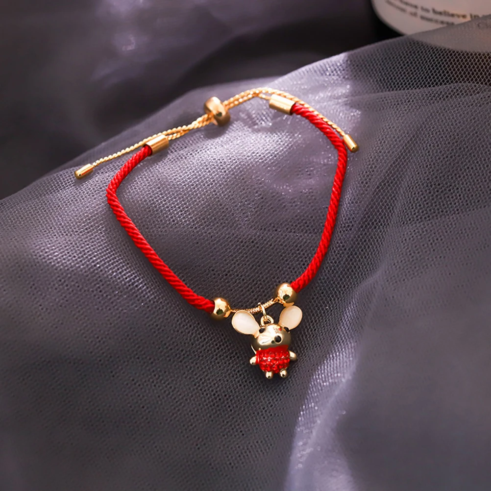 

Earrings Mouse Year Jewelry For Women Small Delicate Alloy Bracelet Hypoallergenic Smooth Feminine Charm Perfect Gift Mouse